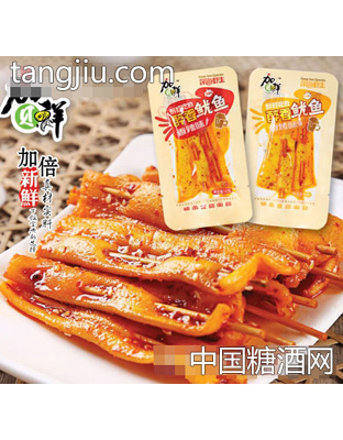 12克加贝鲜鱿鱼串系列：香辣味、烧烤味