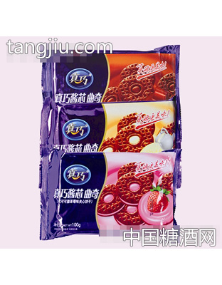 惠盈真巧酱芯曲奇袋装100g