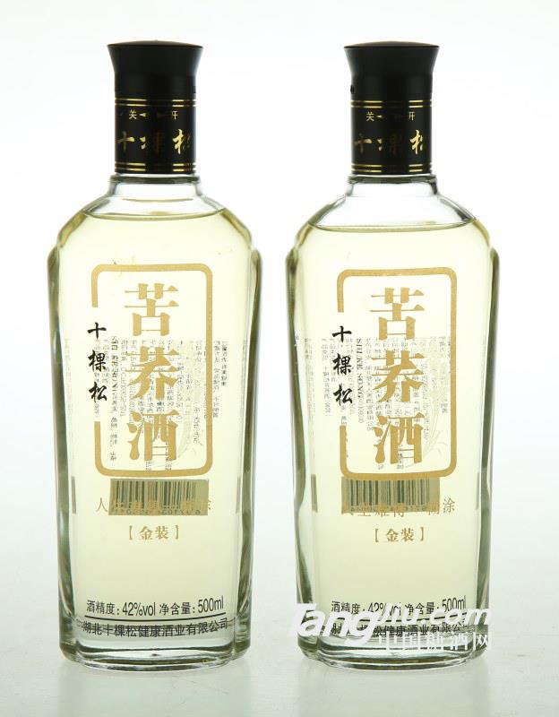 十棵松苦荞酒金装42度-500ml