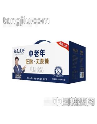 初元益舒中老年无蔗糖奶250mlx12盒