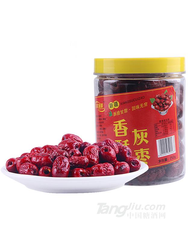脆枣 香酥 无核脆灰枣 252g罐装