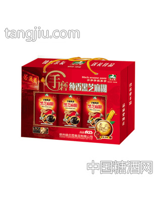 绿庄园600g手磨纯香黑芝麻糊盒