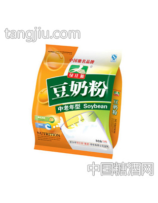 绿庄园718g中老年加钙豆奶粉