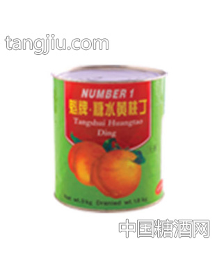 魁牌3000g黄桃丁罐头