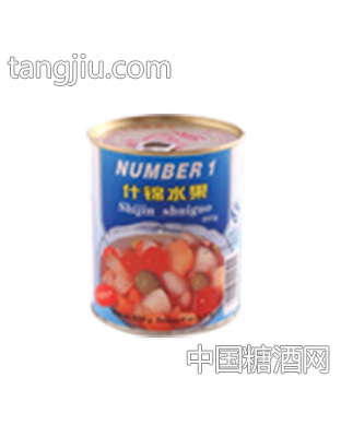 魁牌850克什锦水果罐头