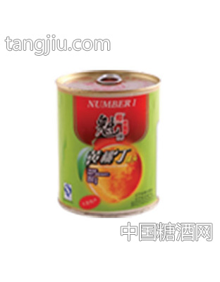 魁牌850g黄桃丁罐头