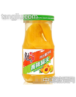魁牌246g黄桃罐头