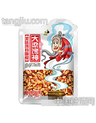 大梁馋神麻辣花生200g