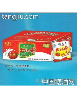 稻苑香大红枣牛奶