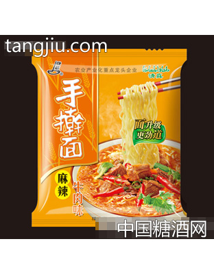 强筋麻辣牛肉味手擀面93g