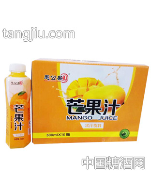 500ml×15瓶愚公果园优芒果