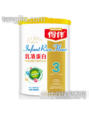 得伴500克乳清蛋白营养米粉