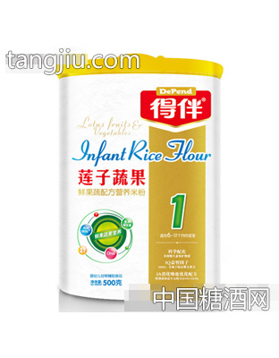得伴500克莲子蔬果营养配方米粉