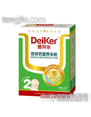 铁锌钙营养米粉2段225g