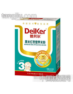 黑米红枣营养米粉3段325g