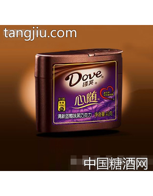 德芙心随清新蓝莓味黑巧克力40g