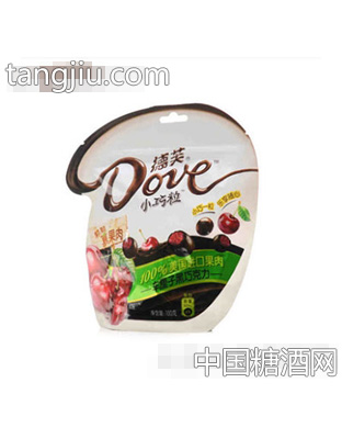 德芙巧克力车厘子黑巧100g