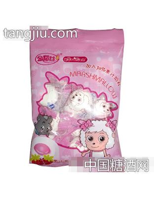 金稻谷牌喜羊羊果汁夹心棉花糖（草莓味）