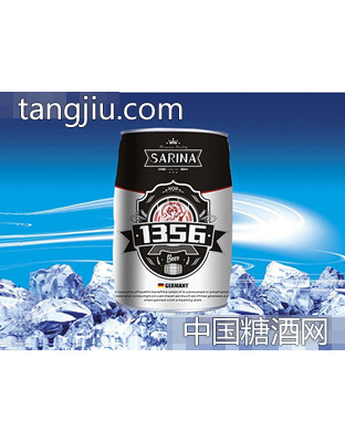 12°P萨瑞娜1356小麦原浆白啤马口铁装