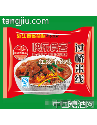 袋装快乐食客过桥米线红烧牛肉味