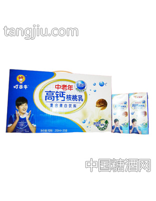 叮当牛中老年高钙核桃乳250mlx20盒