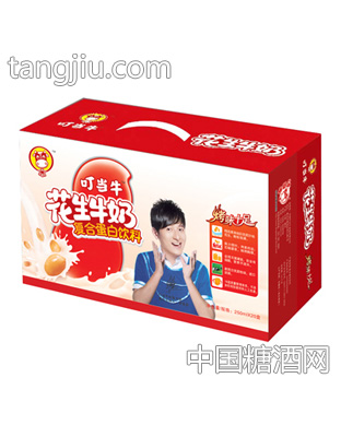 叮当牛花生牛奶250mlx20盒