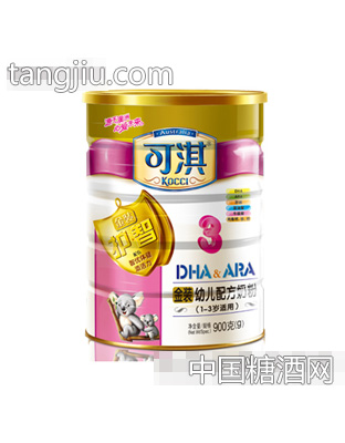 可淇护智金装幼儿配方奶粉900g