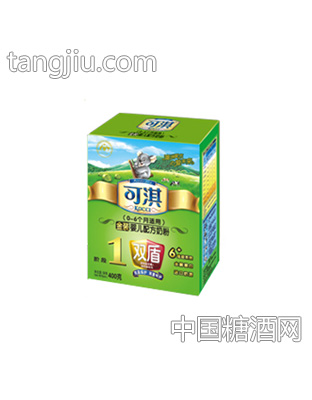 可淇双盾金装配方奶粉盒装400g
