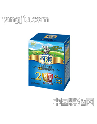 可淇双盾金装较大配方奶粉盒装400g