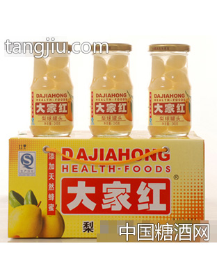大家红梨球罐头245gx12瓶
