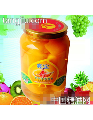 亮宝黄桃冰糖罐头1700g