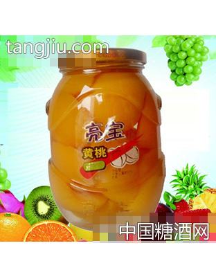 亮宝黄桃890g罐头