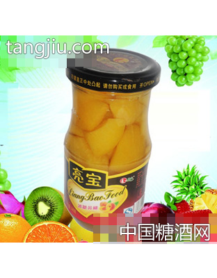 亮宝冰糖黄桃245g罐头