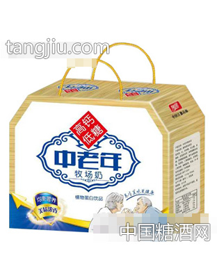 翔能高钙低糖中老年牧场奶植物蛋白饮品