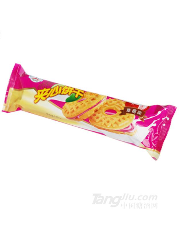 夹心饼干草莓味120g