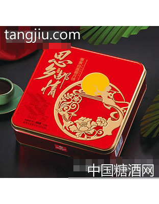 华美月饼思乡邮情蛋600g