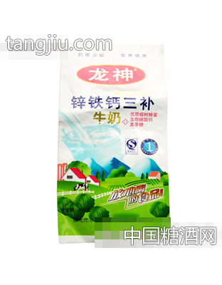 龙神锌铁钙三补牛奶