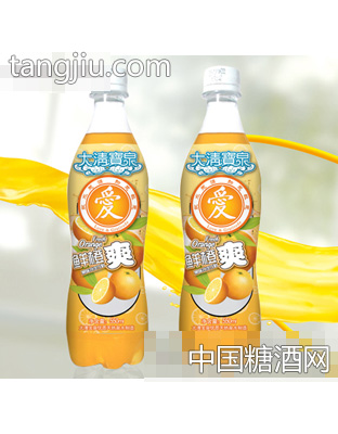 大清宝泉鲜橙爽含气饮料