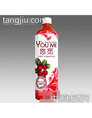 大清宝泉悠觅山楂汁1l