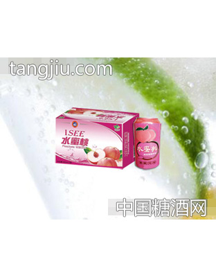 海润德水蜜桃果味碳酸饮料320ml×24罐