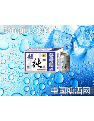 海润德超纯蓝色精品啤酒330ml×24罐、500