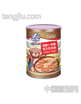 双熊金典胡萝卜苹果配方奶米