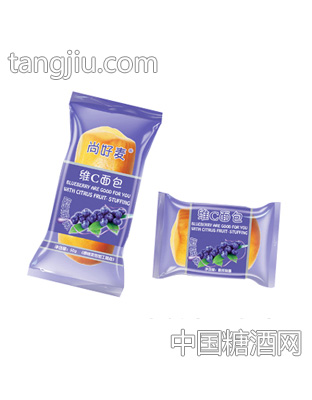 维C面包蓝莓口味