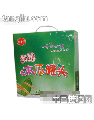 颐生缘木瓜罐头