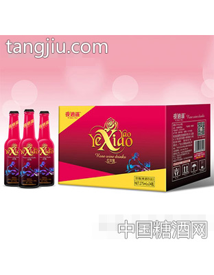 夜逍遥果酒饮品红玫瑰270mlx24瓶