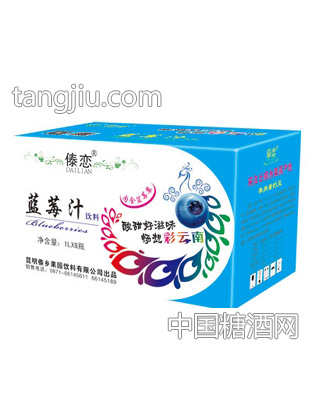 傣乡蓝莓汁1LX8瓶