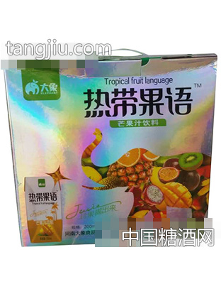 200mlx12盒热带果语芒果汁箱
