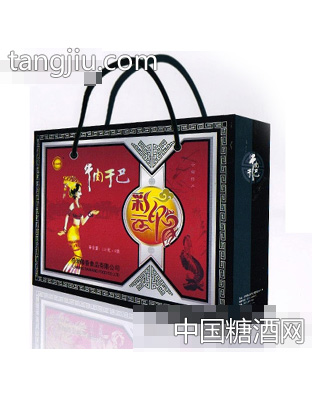 彩云印象牛肉干巴116克×6袋礼盒（红）
