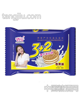 迪亿佳3+2麦片夹心饼香蕉酱
