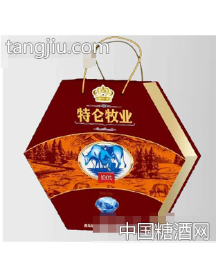 1x12盒特仑牧业风味饮品（六角）礼盒红
